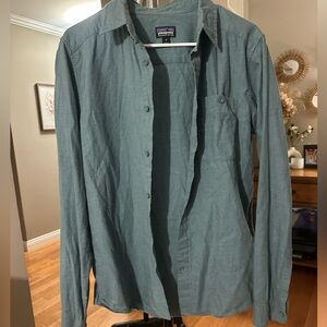 Patagonia Teal Long Sleeve Shirt